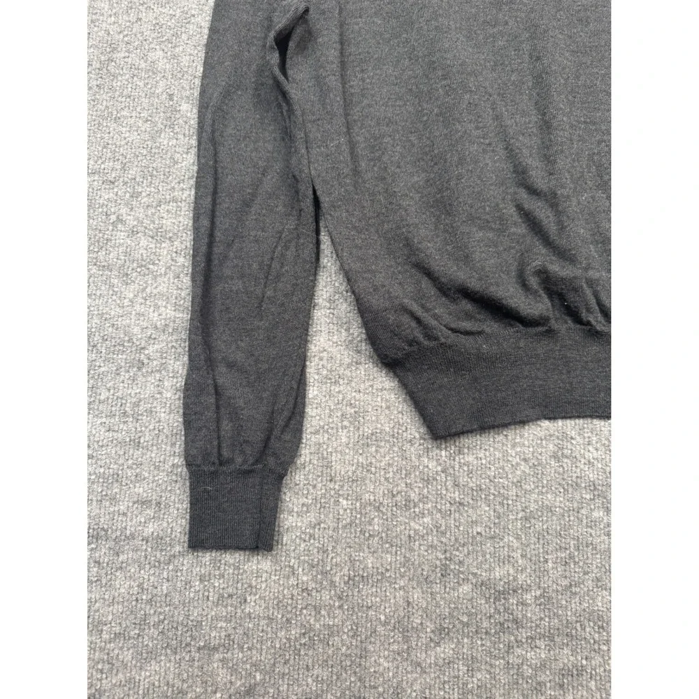 Polo Ralph Lauren Washable Merino Wool Sweater Men Medium Charcoal Gray Crewneck